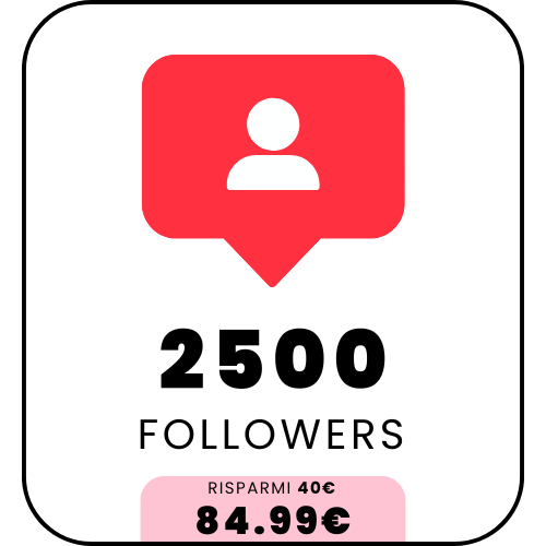 2500 Followers