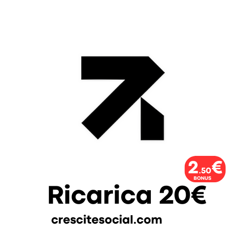 Ricarica 20€ (+2.50€)